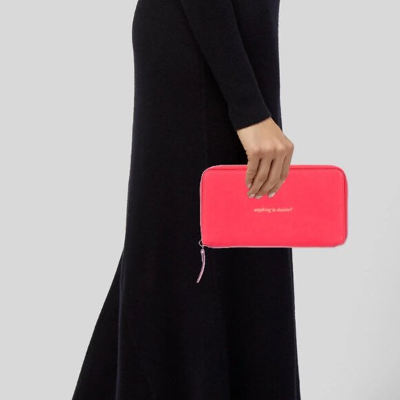 kate spade cedar street maia travel wallet passport holder red nwot - Picture 2 of 10